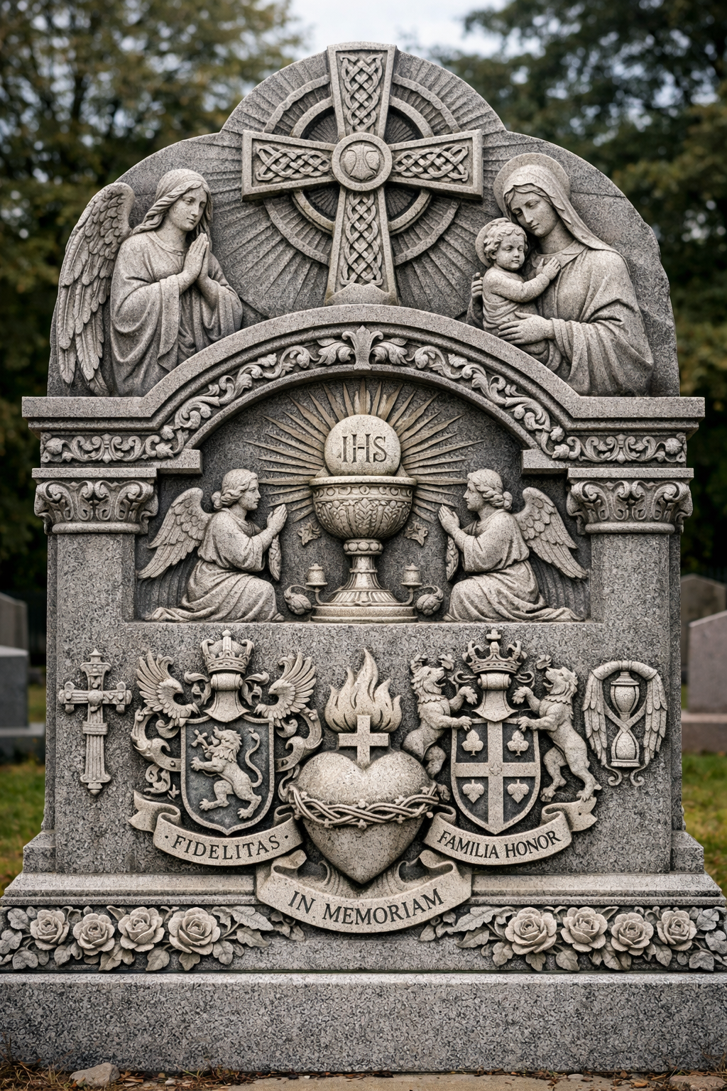 Artistic monument carving