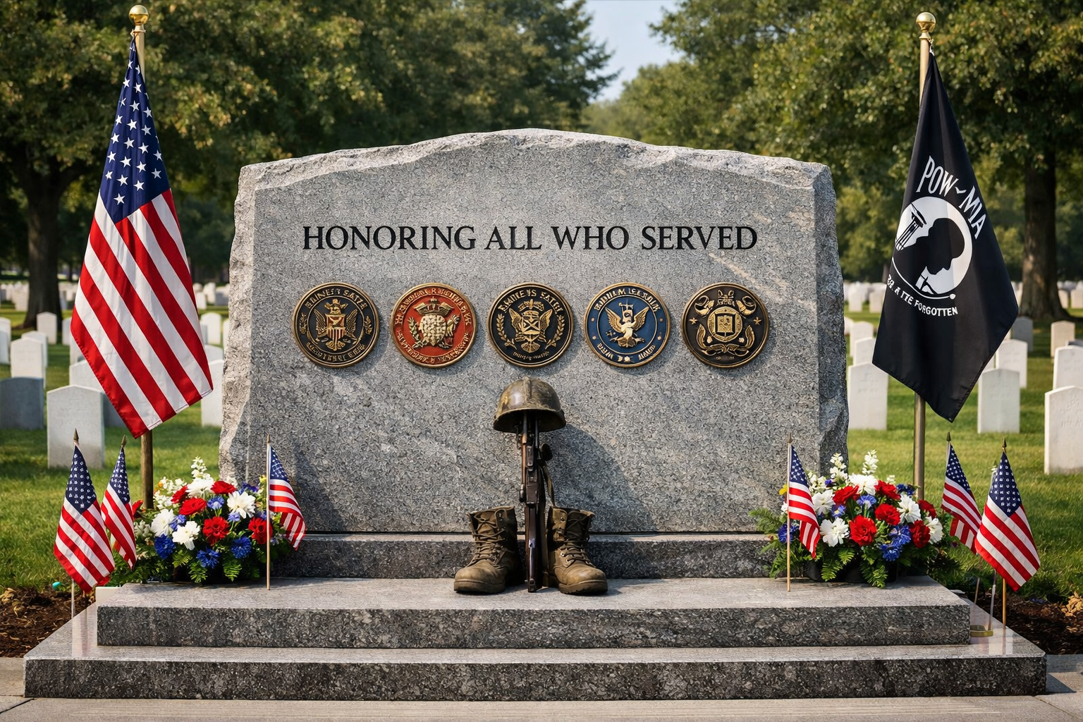 Military memorial monument