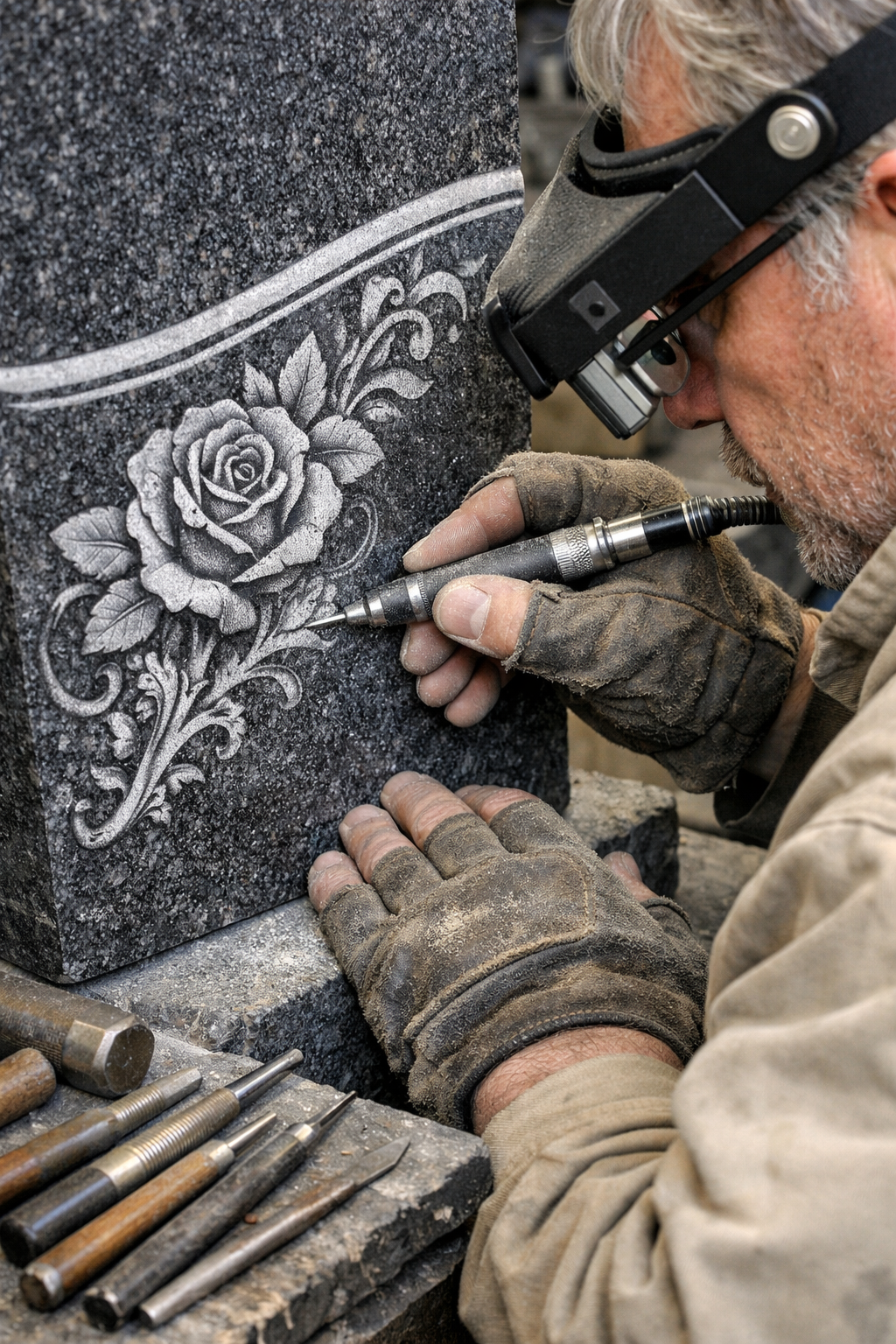 Monument engraving detail